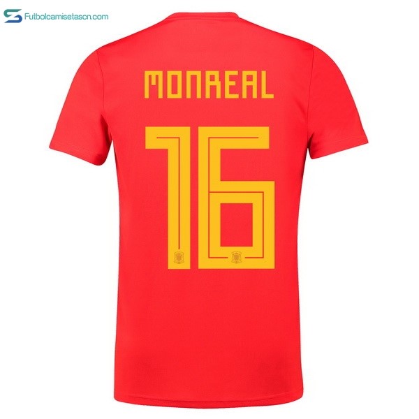 Camiseta España 1ª Monreal 2018 Rojo